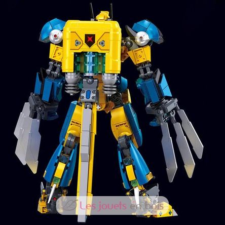 Robot Super PR Mecha amarillo azul SL-M38-B1298 Sluban 5