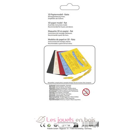 Modelo 3D de papel Rata FRI-11760 Fridolin 3