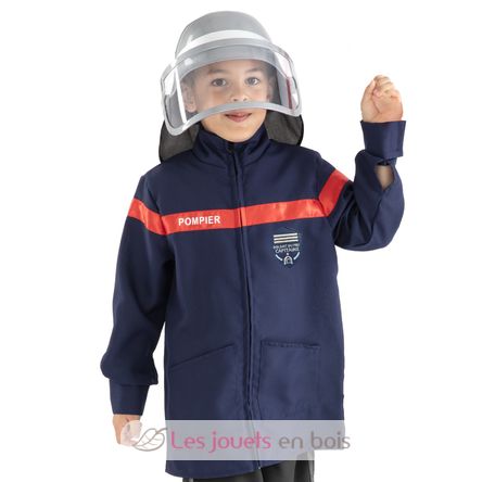 Chaqueta y casco de bombero, 5-8 años R159972 Rubies 1