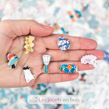 Calle Naka en Yoshiwara de Hiroshige A1331-350 Puzzle Michèle Wilson 2