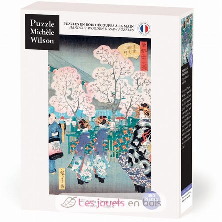 Calle Naka en Yoshiwara de Hiroshige A1331-350 Puzzle Michèle Wilson 1