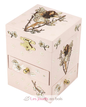 Caja musical Hada de las cerezas rosa 13,5x10x10cm TR-S13003 Trousselier 6