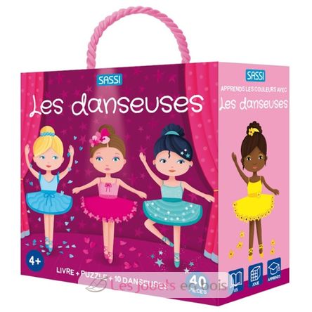 Libro y puzle Las bailarinas SJ-305526 Sassi Junior 1