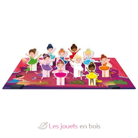 Libro y puzle Las bailarinas SJ-305526 Sassi Junior 2