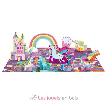 Libro y puzle Los unicornios SJ-310070 Sassi Junior 2