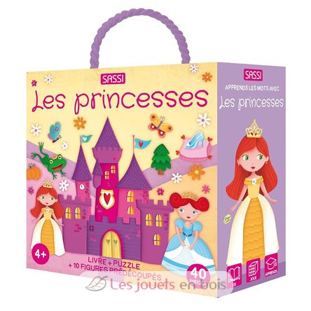 Libro y puzle Las princesas SJ-310506 Sassi Junior 1