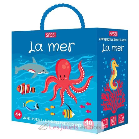 Libro y puzle El mar SJ-313767 Sassi Junior 1