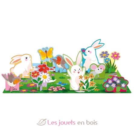 Libro y puzle Las flores SJ-313798 Sassi Junior 2
