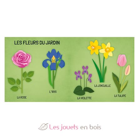 Libro y puzle Las flores SJ-313798 Sassi Junior 4