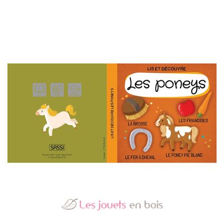 Libro y puzle Los ponis SJ-329898 Sassi Junior 3