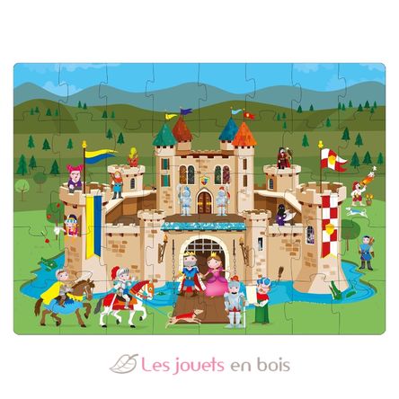 Libro y puzle Los caballeros SJ-381193 Sassi Junior 2