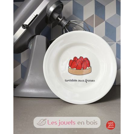 Plato infantil con tartaleta de fresas 20 cm PJ-SB965T Petit Jour 2
