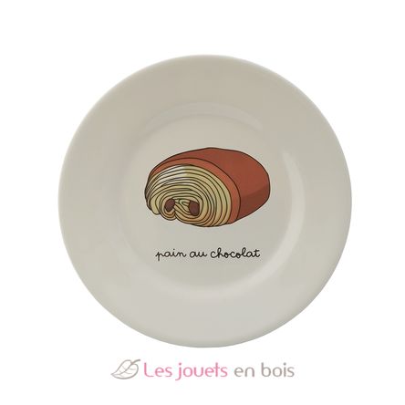 Plato infantil con pan de chocolate 20 cm PJ-SB967T Petit Jour 1