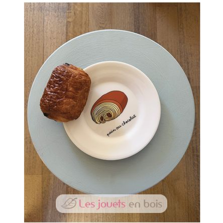 Plato infantil con pan de chocolate 20 cm PJ-SB967T Petit Jour 2