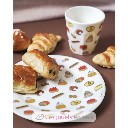 Plato infantil con motivos de pasteles 20 cm PJ-SB969T Petit Jour 3