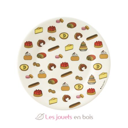 Plato infantil con motivos de pasteles 20 cm PJ-SB969T Petit Jour 1