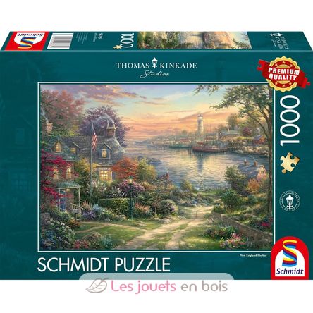 Puzzle Puerto en Nueva Inglaterra 1000 piezas S-58785 Schmidt Spiele 1