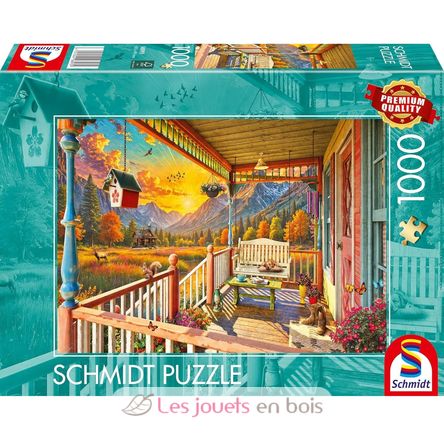 Puzzle Veranda de Montaña 1000 pzs S-58893 Schmidt Spiele 1