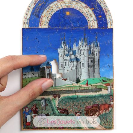 Septiembre de los Frères de Limbourg A1366-80 Puzzle Michèle Wilson 3