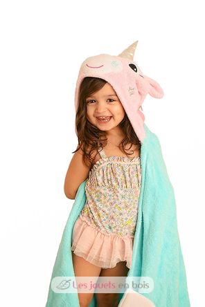 Toalla de baño para niños - Allie la licorne ZOO-122-001-012 Zoocchini 1