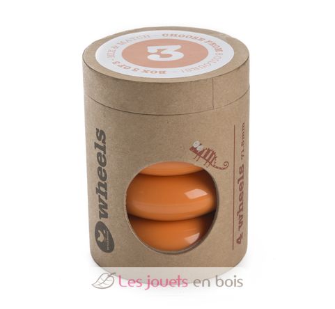 Mini Flip - Juego de 4 ruedas - Naranja WBD-5139 Wishbone Design Studio 1