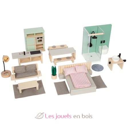 Set de muebles para casa de muñecas LE12818 Small Foot company 1