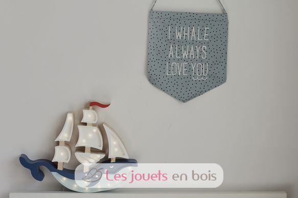 Nightlight Ship azul marino LL029-360 Little Lights 5