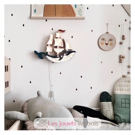 Nightlight Ship azul marino LL029-360 Little Lights 14
