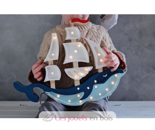 Nightlight Ship azul marino LL029-360 Little Lights 13