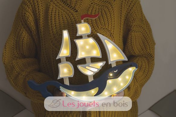 Nightlight Ship azul marino LL029-360 Little Lights 12