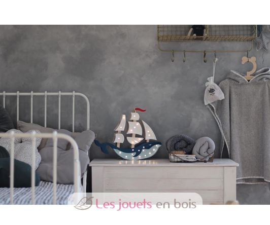 Nightlight Ship azul marino LL029-360 Little Lights 11