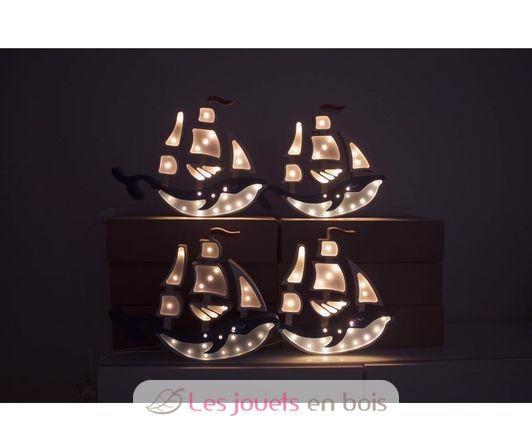 Nightlight Ship azul marino LL029-360 Little Lights 10