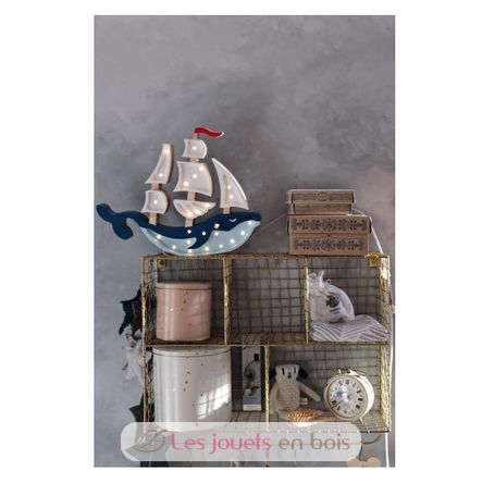 Nightlight Ship azul marino LL029-360 Little Lights 9