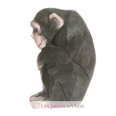 Figura Chimpancé en madera WU-40722 Wudimals 1