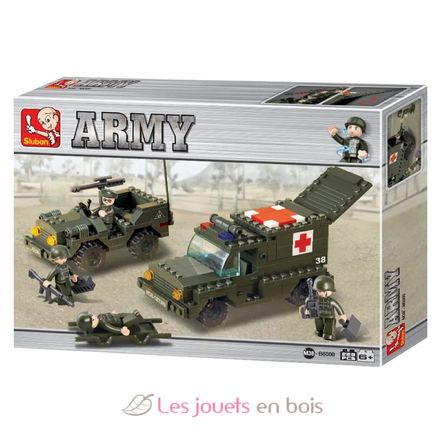 Army - Ambulancia militar 229 piezas SL-M38-B6000 Sluban 1