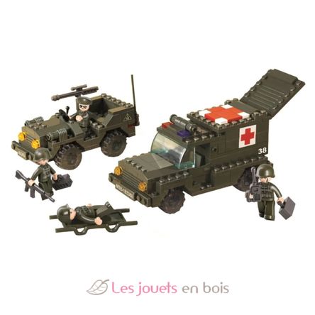 Army - Ambulancia militar 229 piezas SL-M38-B6000 Sluban 2