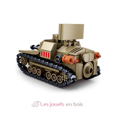 Army WWII - Pequeño tanque italiano SL-M38-B0709 Sluban 2