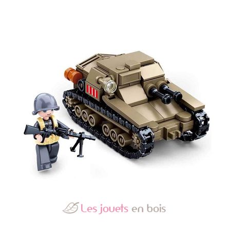Army WWII - Pequeño tanque italiano SL-M38-B0709 Sluban 4