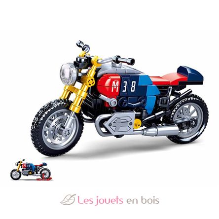 Model Bricks - Motocicleta Cafe Racer SL-M38-B0958 Sluban 2