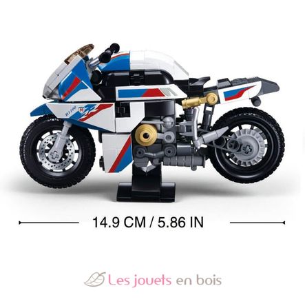 Model Bricks - Moto de carreras SL-M38-B1129 Sluban 4