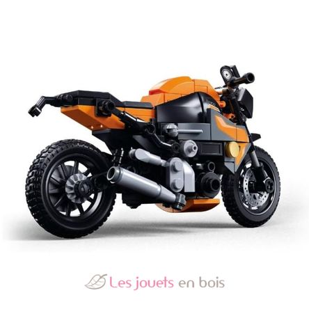 Model Bricks - Motocicleta naranja SL-M38-B1130 Sluban 3