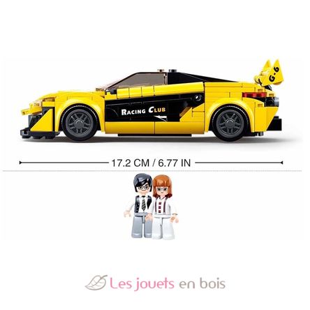 Model Bricks - Coche inglés amarillo SL-M38-B0956 Sluban 5