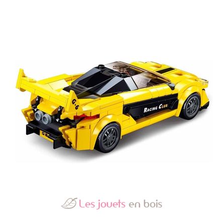 Model Bricks - Coche inglés amarillo SL-M38-B0956 Sluban 3