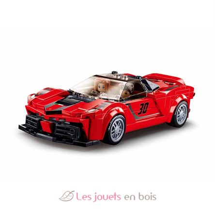 Model Bricks - Coche italiano rojo SL-M38-B0955 Sluban 2