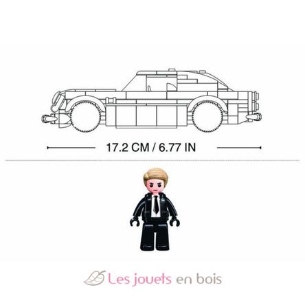 Model Bricks - Coche de un agente secreto SL-M38-B1125 Sluban 5