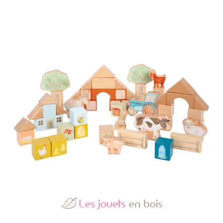 Bloques de construcción de madera Granja LE12905 Small Foot company 1