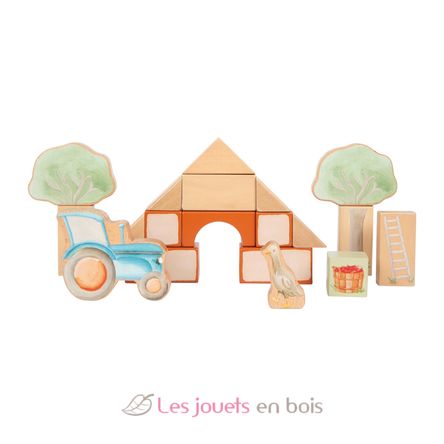 Bloques de construcción de madera Granja LE12905 Small Foot company 2