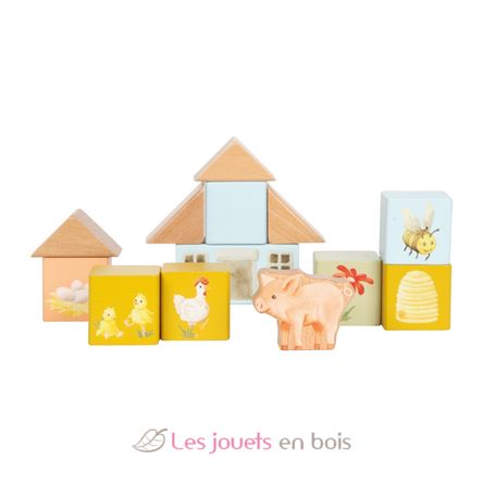 Bloques de construcción de madera Granja LE12905 Small Foot company 3