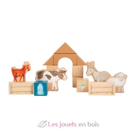 Bloques de construcción de madera Granja LE12905 Small Foot company 4