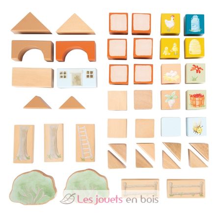 Bloques de construcción de madera Granja LE12905 Small Foot company 7